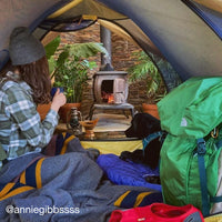 National Camp At Home Day, tent set up in a living room