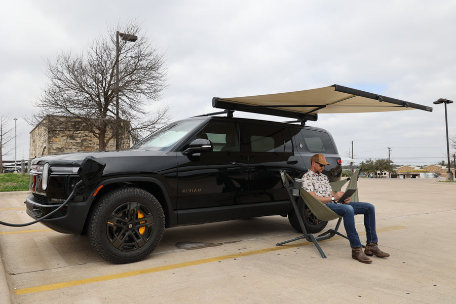 Kammok Vehicle Parts & Accessories Rivian X Kammok Crosswing Awning 7 Ft / Charcoal Gray