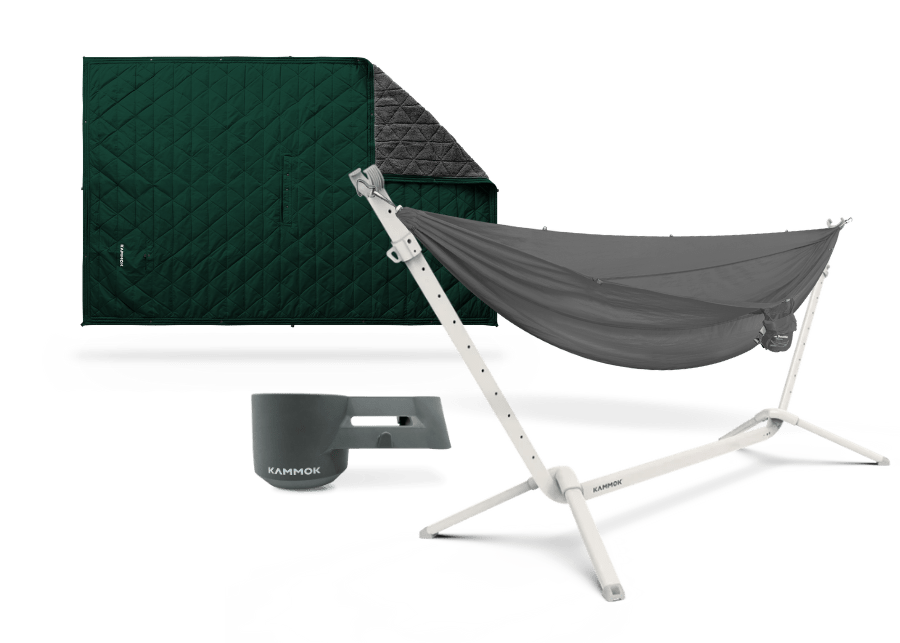 Kammok The Cozy Camper Limestone White / Granite Gray / Pine Green
