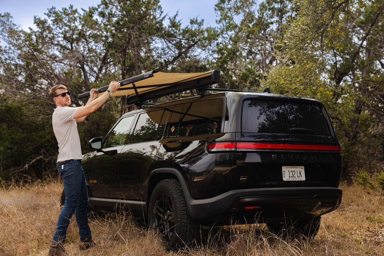 Kammok Vehicle Parts & Accessories Rivian X Kammok Crosswing Awning 7 Ft / Charcoal Gray