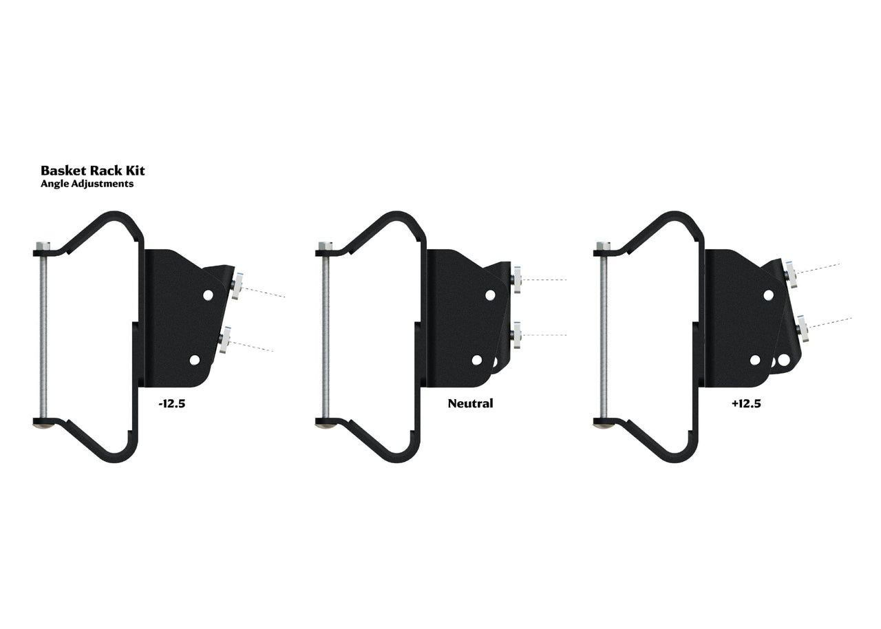 Kammok Crosswing Basket Mount Kit Angle Adjustments.