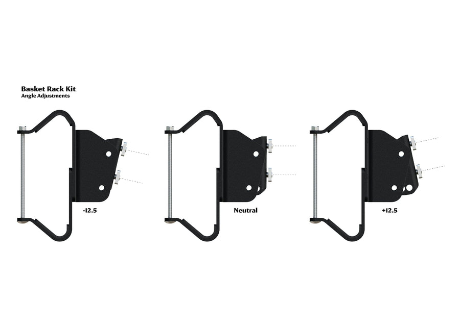 Kammok Crosswing Basket Mount Kit Angle Adjustments.