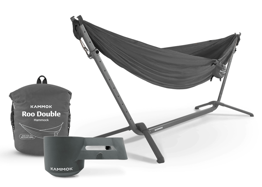 Kammok Bundle Swiftlet Hammock Stand Bundle Double / Granite Gray