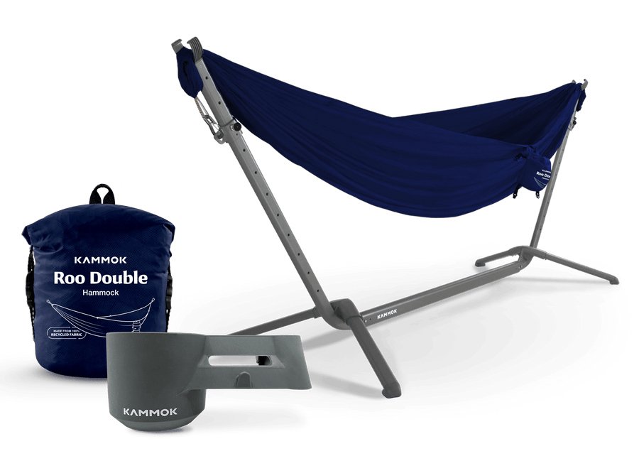 Kammok Bundle Swiftlet Hammock Stand Bundle Double / Midnight Blue