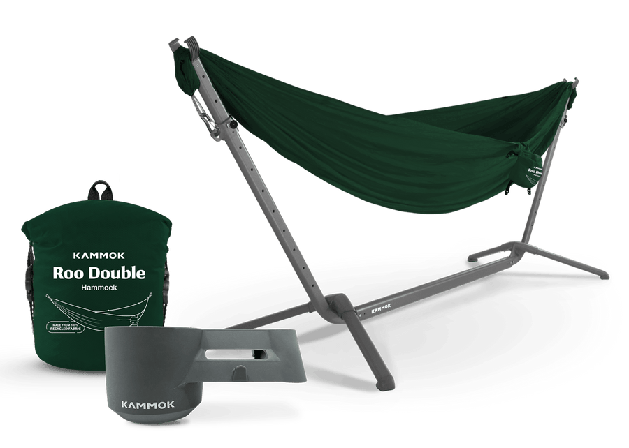 Kammok Bundle Swiftlet Hammock Stand Bundle Double / Pine Green