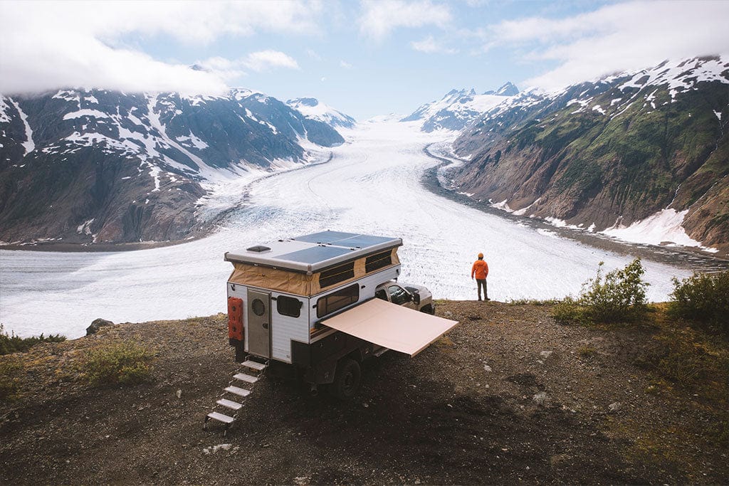Vehicle with Crosswing in a mountain setting.