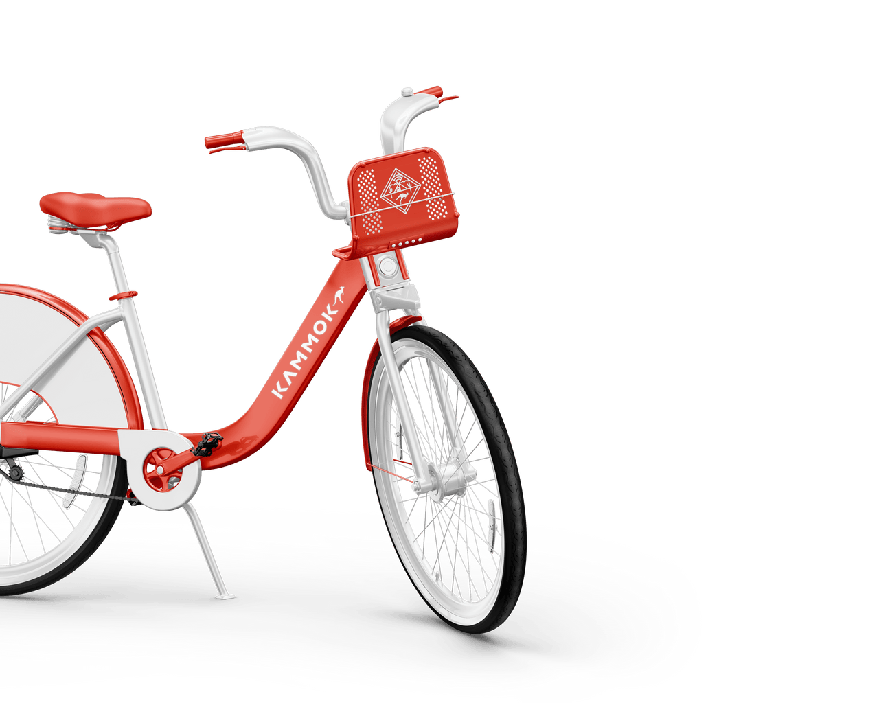Studio Image of Kammok Printed Goods Logo Decal on a bike