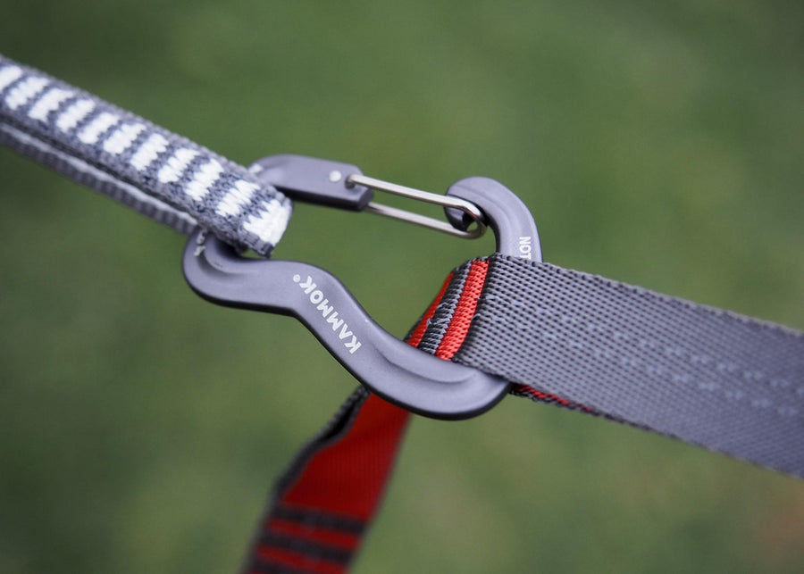 Close up of Kammok Suspension Kanga Claw with Kammok Python Strap