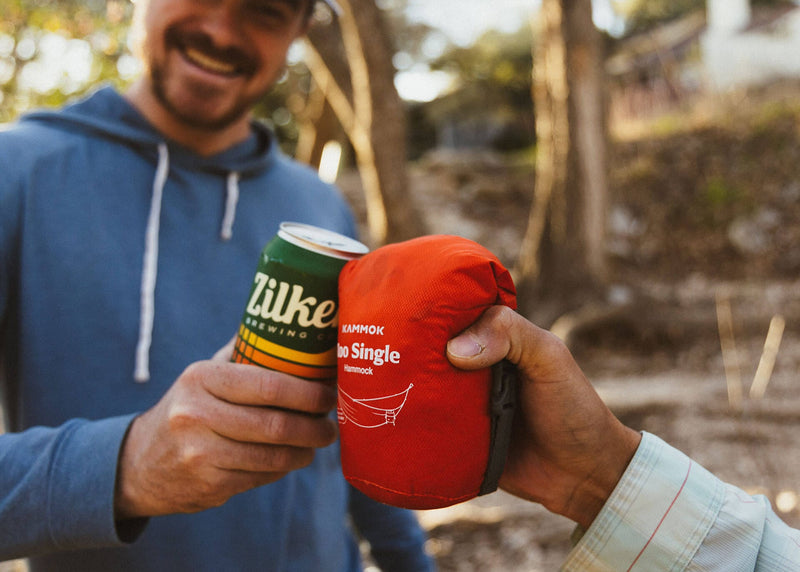 Cheers to Zilker Brewing Co and Kammok Hammock Roo Single