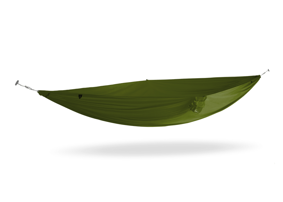 Studio Image of Kammok Hammock Roo Single UL Moss Green