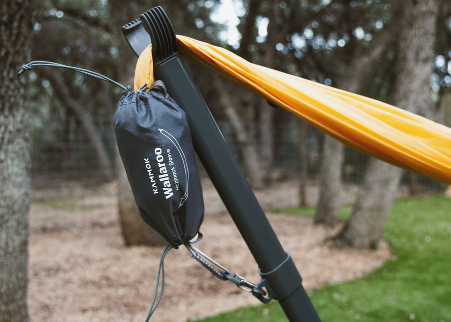 Kammok Wallaroo Hammock Sleeve on a Roo Double on a Swiftlet.