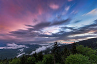 Hike to Clingmans Dome for a 360 degree sunset or sunrise at the highest point in the Smokies. Kevin Stewart Photography