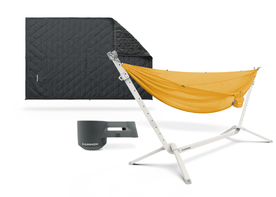 Kammok The Cozy Camper Limestone White / Sunflower Gold / Granite Gray