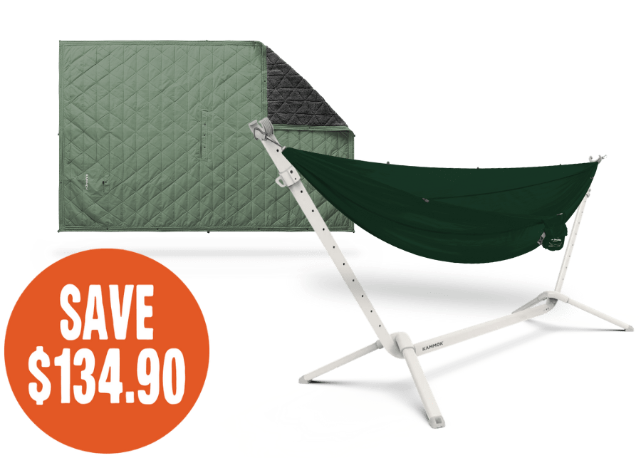 Kammok The Cozy Camper Limestone White / Pine Green / Coastal Green