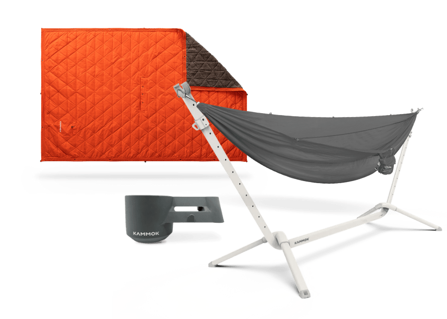 Kammok The Cozy Camper Limestone White / Granite Gray / Ember Orange