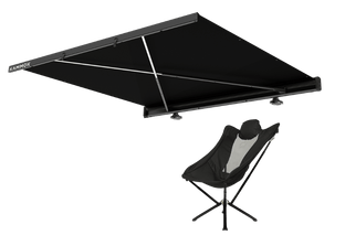 Kammok Crosswing 7ft & EpiQ Chair Bundle Charcoal Gray