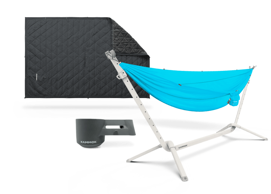 Kammok The Cozy Camper Limestone White / Sky Blue / Granite Gray