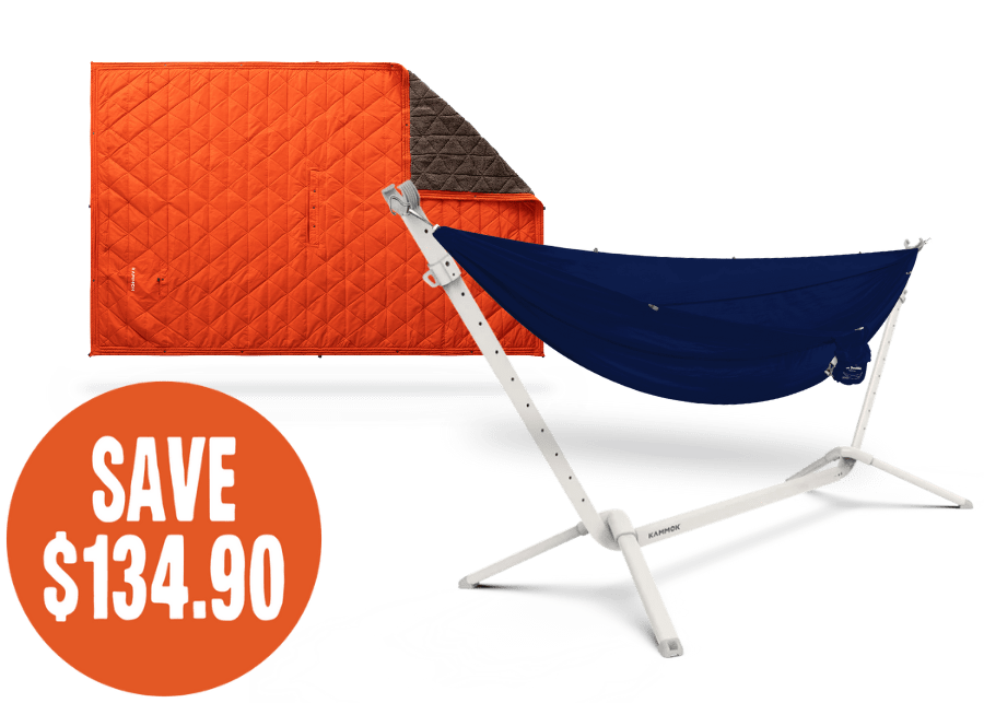 Kammok The Cozy Camper Limestone White / Midnight Blue / Ember Orange