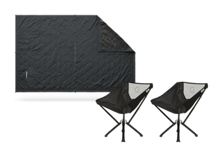 Kammok ClassiQ Chairs & Field Blanket Bundle Granite Gray
