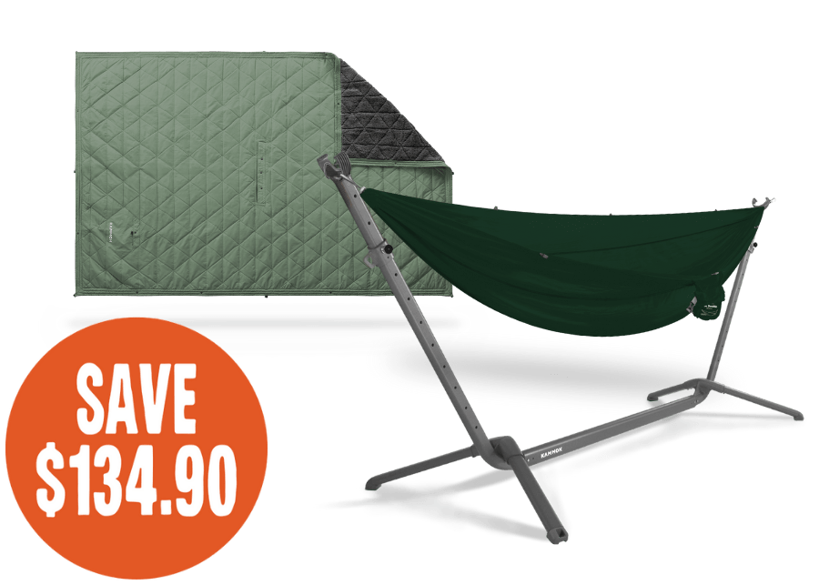 Kammok The Cozy Camper Granite Gray / Pine Green / Coastal Green