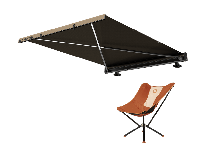 Kammok Crosswing 5ft & MystiQ Chair Bundle Desert Tan / Burnt Orange