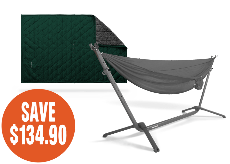 Kammok The Cozy Camper Granite Gray / Granite Gray / Pine Green