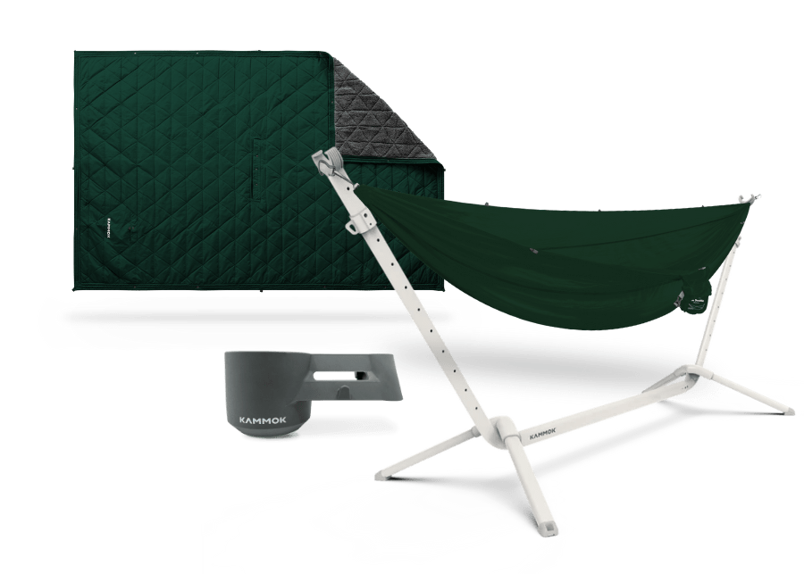 Kammok The Cozy Camper Limestone White / Pine Green / Pine Green