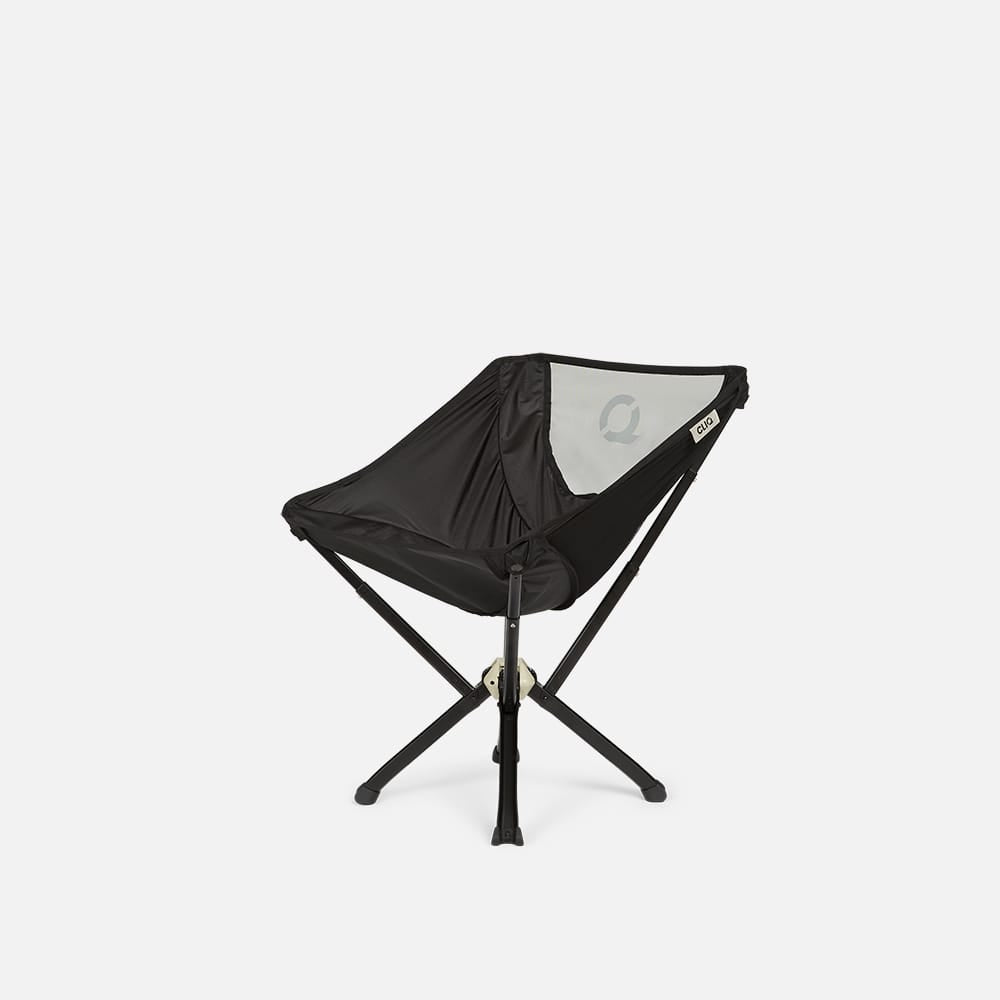 CLIQ ClassiQ Chair in Onyx Black with a light mesh back, shown at an angle