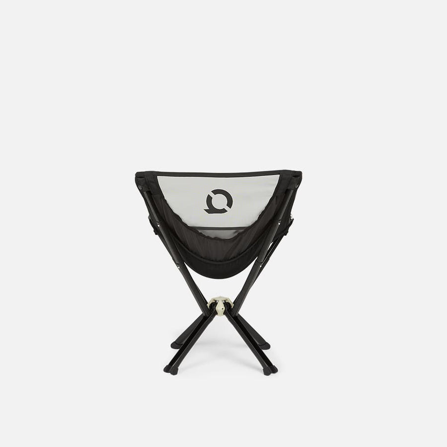 Back view of the CLIQ ClassiQ Chair in Onyx Black showing the mesh panel and CLIQ logo