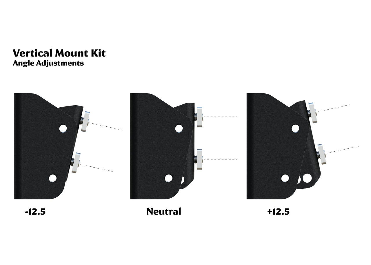 Kammok Crosswing Vertical Bracket Mount Kit Angle Adjustments.