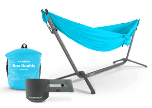 Kammok Bundle Swiftlet Hammock Stand Bundle Granite Gray / Sky Blue
