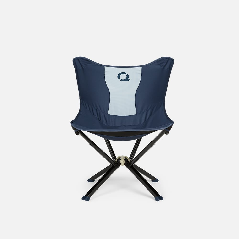 Front view of the CLIQ MystiQ Lounge Chair in Gibraltar Blue