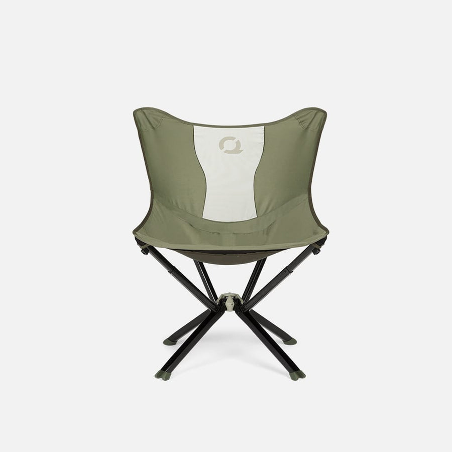Front view of the CLIQ MystiQ Lounge Chair in Burnt Olive