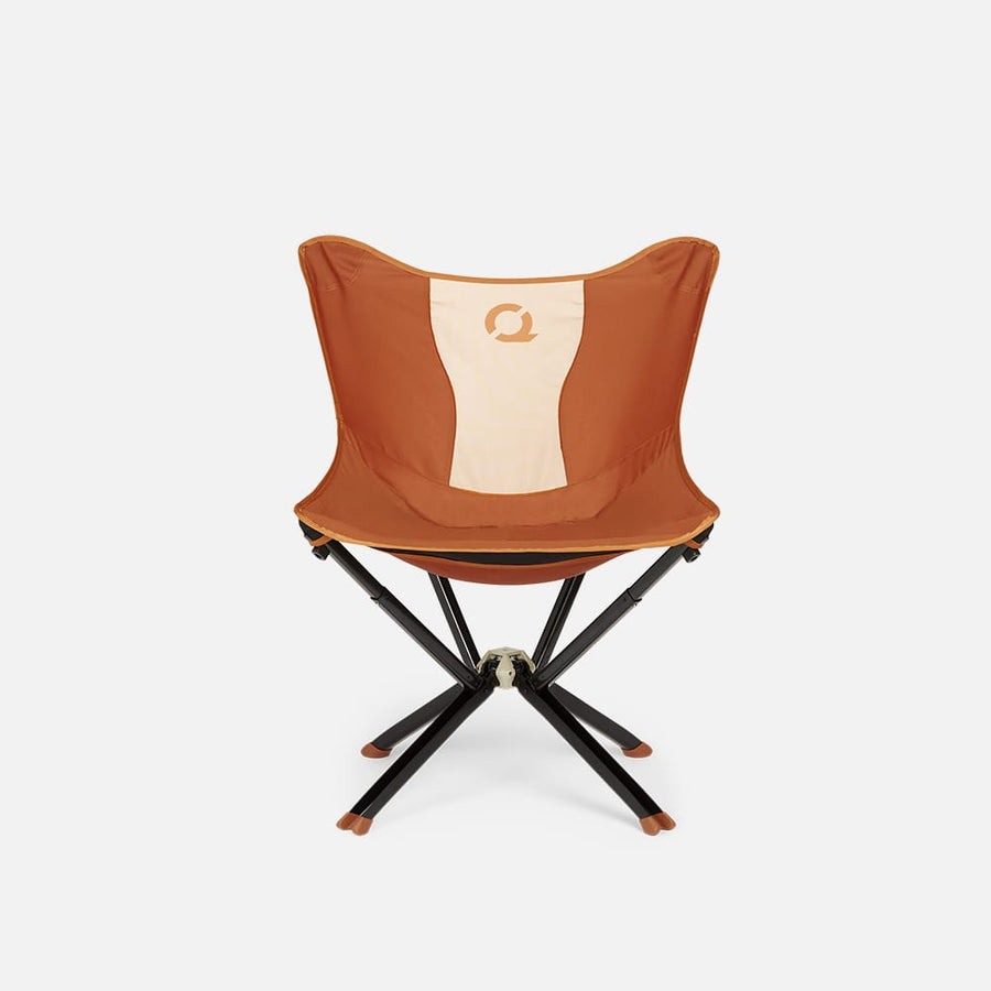 Front view of the CLIQ MystiQ Lounge Chair in Canyon Orange
