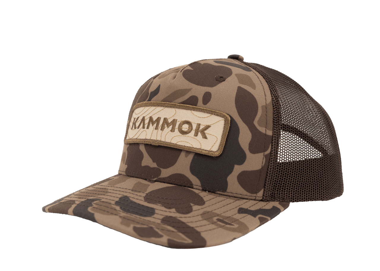 Side View of Kammok Apparel Five Panel Trucker Hat