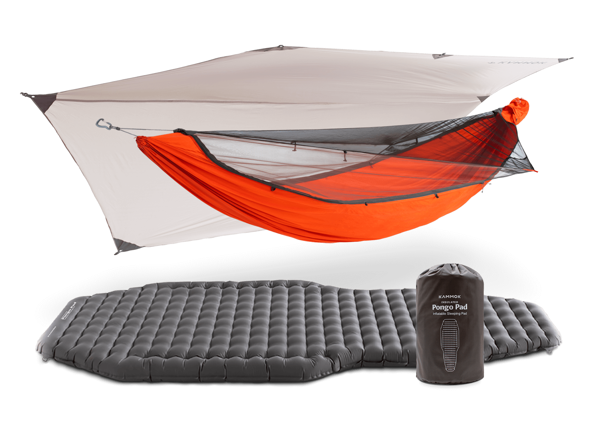 Camping Hammock Bundle Includes Mantis, Insulated Pongo Pad Kammok