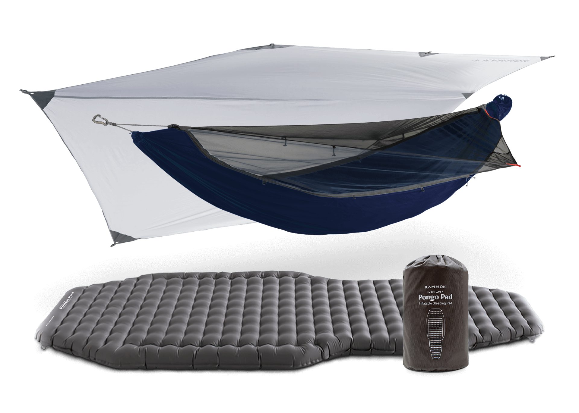Camping Hammock Bundle Includes Mantis, Insulated Pongo Pad Kammok