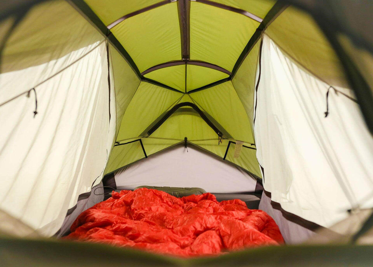 Inside our Kammok Tent Hammock Sunda 2.0 Arbor Green